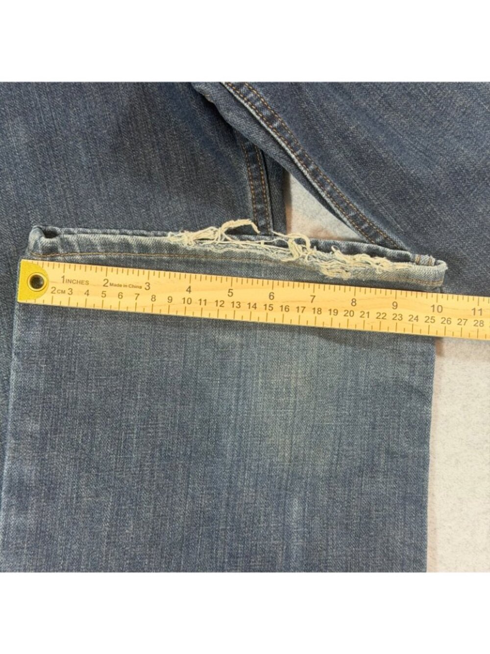 Perry Ellis America Men's 36x32 Dark Wash Straight Leg Denim Jeans - Picture 10 of 11